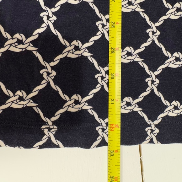 Cabi cruise dress women’s small blue navy rope coastal preppy bubble sleeve - Picture 2 of 12